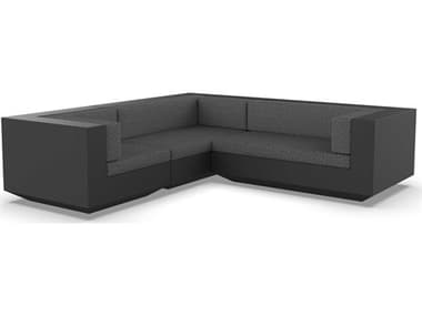 Vondom Outdoor Vela Modular Sofa L Seater Basic Black Savane Tornado VOD71010BLACK1503