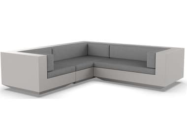 Vondom Outdoor Vela Modular Sofa L Seater Basic Ecru Crevin Steel VOD71010ECRU1309