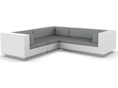 Vondom Outdoor Vela Modular Sofa L Seater Basic White Nautical Steel VOD71010WHITE1101