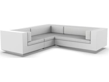 Vondom Outdoor Vela Modular Sofa L Seater Basic White Crevin White VOD71010WHITE1308