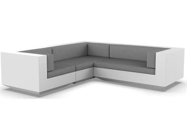 Vondom Outdoor Vela Modular Sofa L Seater Basic White Crevin Steel VOD71010WHITE1309