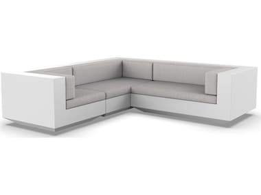 Vondom Outdoor Vela Modular Sofa L Seater Basic White Savane Whisper VOD71010WHITE1502