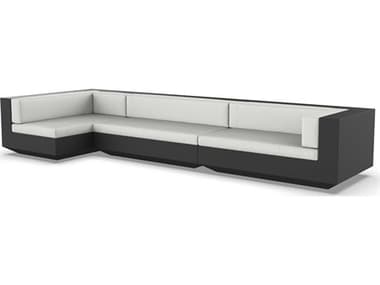 Vondom Outdoor Vela Modular Sofa XL Seater Basic Black Nautical Natural VOD71011BLACK1111