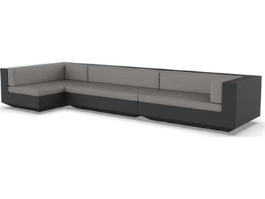 Vondom Outdoor Vela Modular Sofa XL Seater Basic Black Crevin Taupe VOD71011BLACK1310