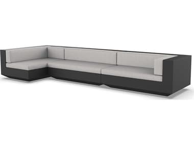 Vondom Outdoor Vela Modular Sofa XL Seater Basic Black Savane Whisper VOD71011BLACK1502