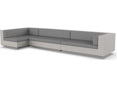 Vondom Outdoor Vela Modular Sofa XL Seater Basic Ecru Crevin Steel VOD71011ECRU1309