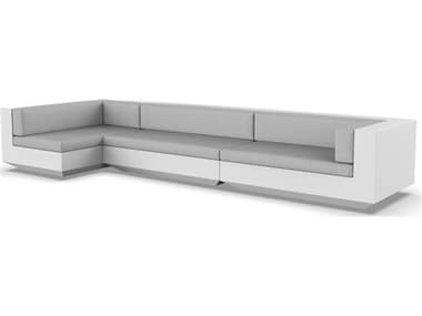 Vondom Outdoor Vela Modular Sofa XL Seater Basic White Nautical Taupe VOD71011WHITE1102