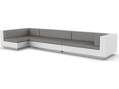 Vondom Outdoor Vela Modular Sofa XL Seater Basic White Crevin Taupe VOD71011WHITE1310