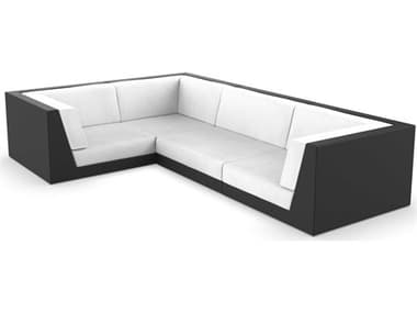 Vondom Outdoor Pixel Modular Sofa Seater Basic Black Nautical White VOD71012BLACK1100