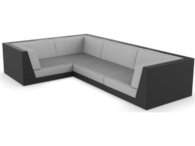 Vondom Outdoor Pixel Modular Sofa Seater Basic Black Nautical Taupe VOD71012BLACK1102