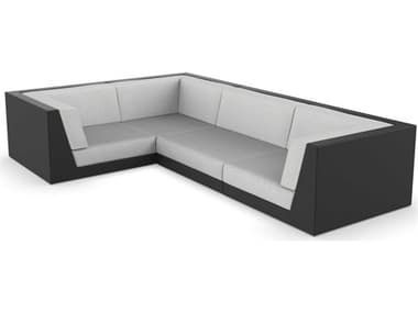 Vondom Outdoor Pixel Modular Sofa Seater Basic Black Crevin White VOD71012BLACK1308