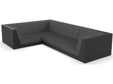 Vondom Outdoor Pixel Modular Sofa Seater Basic Black Savane Tornado VOD71012BLACK1503