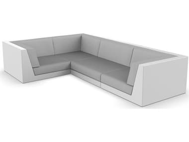 Vondom Outdoor Pixel Modular Sofa Seater Basic White Nautical Taupe VOD71012WHITE1102