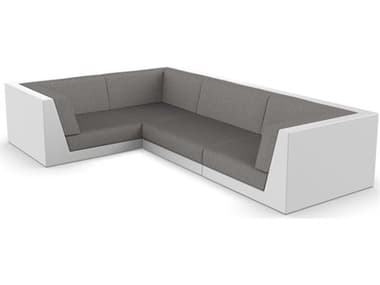 Vondom Outdoor Pixel Modular Sofa Seater Basic White Crevin Taupe VOD71012WHITE1310