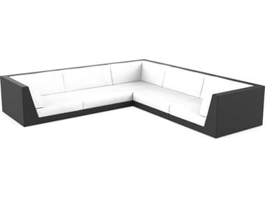 Vondom Outdoor Pixel Modular Sofa Seater Basic Black Nautical White VOD71013BLACK1100