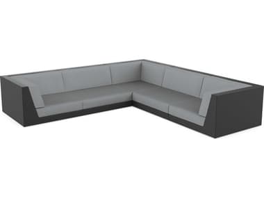 Vondom Outdoor Pixel Modular Sofa Seater Basic Black Nautical Steel VOD71013BLACK1101