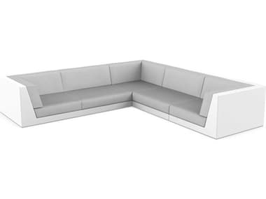 Vondom Outdoor Pixel Modular Sofa Seater Basic White Nautical Taupe VOD71013WHITE1102