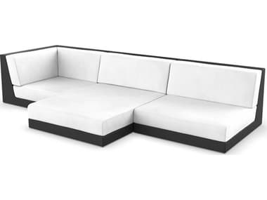 Vondom Outdoor Pixel Modular Sofa Seater Basic Black Nautical White VOD71014BLACK1100