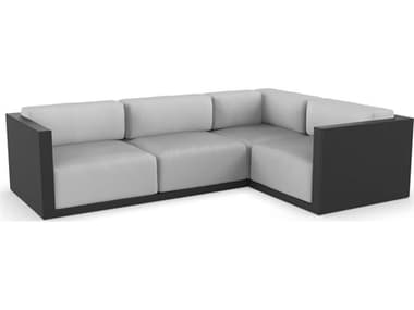 Vondom Outdoor Gatsby Modular Sofa Right Seater Basic Black Nautical Taupe VOD71017BLACK1102