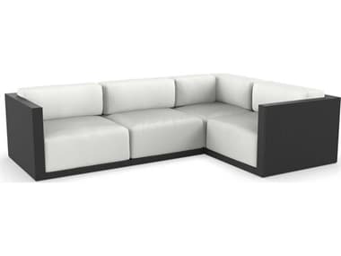 Vondom Outdoor Gatsby Modular Sofa Right Seater Basic Black Nautical Natural VOD71017BLACK1111