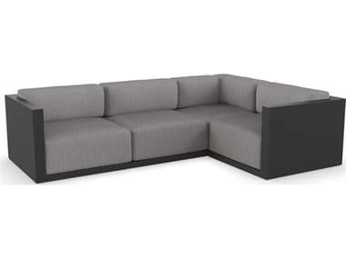 Vondom Outdoor Gatsby Modular Sofa Right Seater Basic Black Crevin Taupe VOD71017BLACK1310