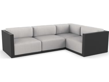 Vondom Outdoor Gatsby Modular Sofa Right Seater Basic Black Savane Whisper VOD71017BLACK1502