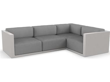 Vondom Outdoor Gatsby Modular Sofa Right Seater Basic Ecru Crevin Steel VOD71017ECRU1309