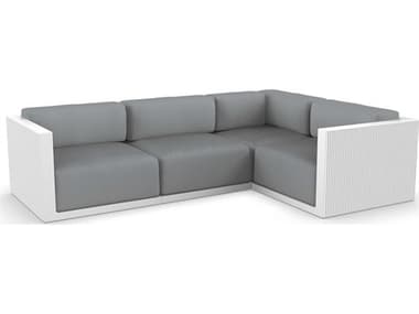 Vondom Outdoor Gatsby Modular Sofa Right Seater Basic White Nautical Steel VOD71017WHITE1101