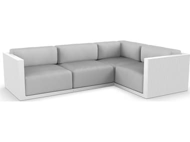 Vondom Outdoor Gatsby Modular Sofa Right Seater Basic White Nautical Taupe VOD71017WHITE1102