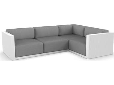 Vondom Outdoor Gatsby Modular Sofa Right Seater Basic White Crevin Steel VOD71017WHITE1309