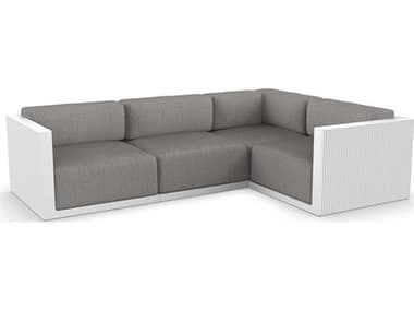 Vondom Outdoor Gatsby Modular Sofa Right Seater Basic White Crevin Taupe VOD71017WHITE1310