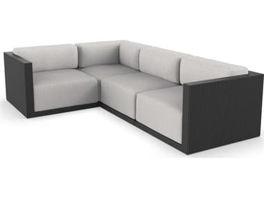 Vondom Outdoor Gatsby Modular Sofa Left Seater Basic Black Savane Whisper VOD71018BLACK1502