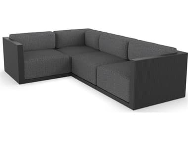 Vondom Outdoor Gatsby Modular Sofa Left Seater Basic Black Savane Tornado VOD71018BLACK1503