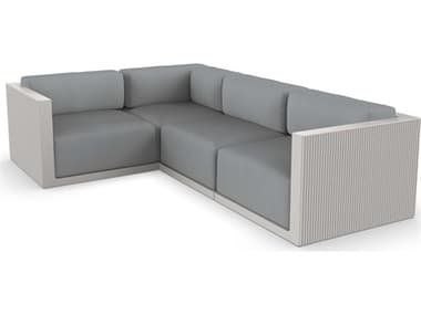 Vondom Outdoor Gatsby Modular Sofa Left Seater Basic Ecru Nautical Steel VOD71018ECRU1101