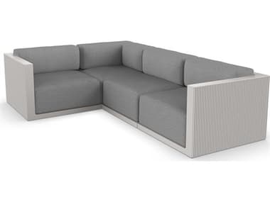 Vondom Outdoor Gatsby Modular Sofa Left Seater Basic Ecru Crevin Steel VOD71018ECRU1309