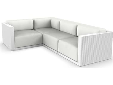 Vondom Outdoor Gatsby Modular Sofa Left Seater Basic White Nautical Natural VOD71018WHITE1111