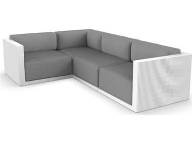 Vondom Outdoor Gatsby Modular Sofa Left Seater Basic White Crevin Steel VOD71018WHITE1309