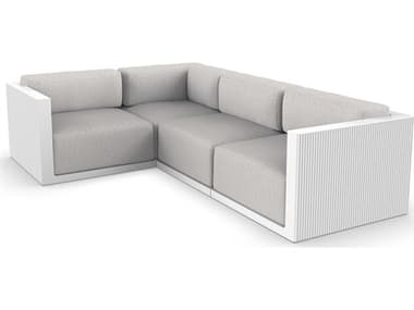 Vondom Outdoor Gatsby Modular Sofa Left Seater Basic White Savane Whisper VOD71018WHITE1502