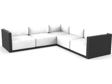 Vondom Outdoor Gatsby Modular Sofa Seater Basic Black Nautical White VOD71019BLACK1100