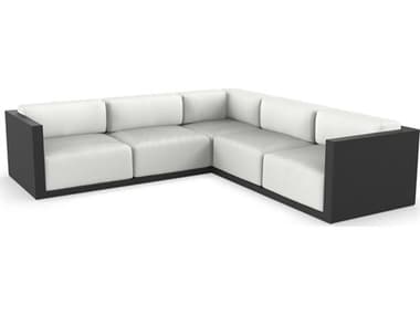 Vondom Outdoor Gatsby Modular Sofa Seater Basic Black Nautical Natural VOD71019BLACK1111