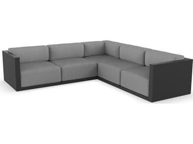 Vondom Outdoor Gatsby Modular Sofa Seater Basic Black Crevin Steel VOD71019BLACK1309