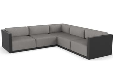 Vondom Outdoor Gatsby Modular Sofa Seater Basic Black Crevin Taupe VOD71019BLACK1310