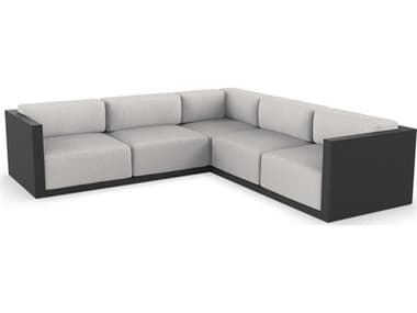 Vondom Outdoor Gatsby Modular Sofa Seater Basic Black Savane Whisper VOD71019BLACK1502