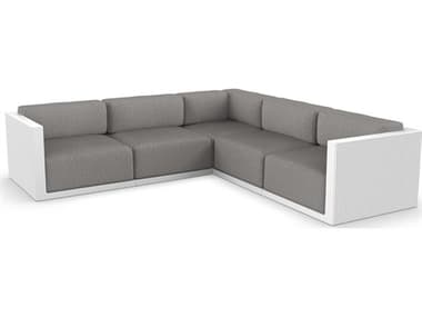 Vondom Outdoor Gatsby Modular Sofa Seater Basic White Crevin Taupe VOD71019WHITE1310