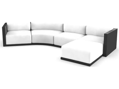 Vondom Outdoor Gatsby Modular Sofa & Puff Seater Basic¬† Black Nautical White VOD71020BLACK1100