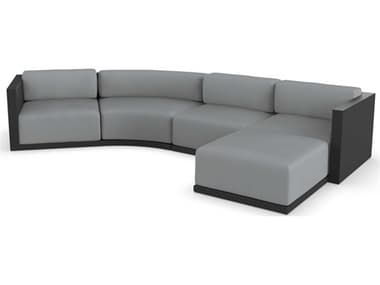 Vondom Outdoor Gatsby Modular Sofa & Puff Seater Basic¬† Black Nautical Steel VOD71020BLACK1101