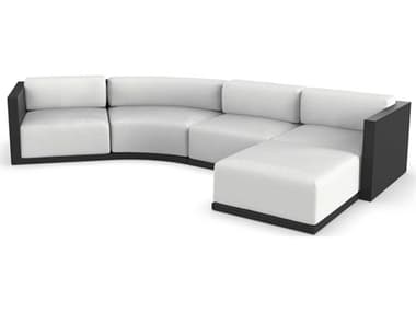 Vondom Outdoor Gatsby Modular Sofa & Puff Seater Basic¬† Black Crevin White VOD71020BLACK1308