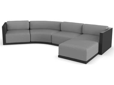 Vondom Outdoor Gatsby Modular Sofa & Puff Seater Basic¬† Black Crevin Steel VOD71020BLACK1309