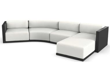 Vondom Outdoor Gatsby Modular Sofa & Puff Seater Basic¬† Black Savane White VOD71020BLACK1501