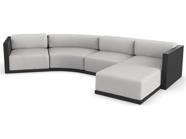 Vondom Outdoor Gatsby Modular Sofa & Puff Seater Basic¬† Black Savane Whisper VOD71020BLACK1502